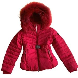 COPY - Italian designer, Relish Girl, Kids Size 10 Red Down Jacket - removable …